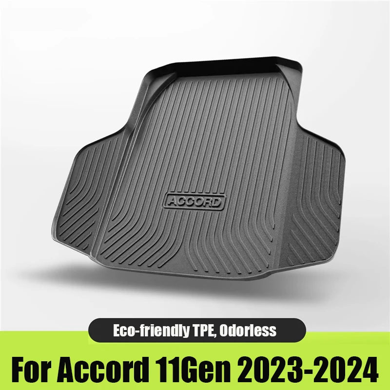 Custom Fit TPE Cargo Liner For Honda Accord 7th-11th Gen 2003-2023 Odorless Anti-Slip Waterproof Durable Trunk Mat Car Accessori