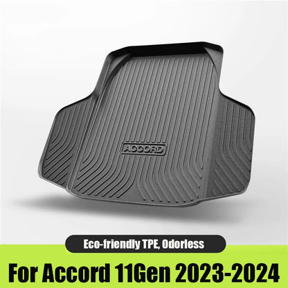 Custom Fit TPE Cargo Liner For Honda Accord 7th-11th Gen 2003-2023 Odorless Anti-Slip Waterproof Durable Trunk Mat Car Accessori