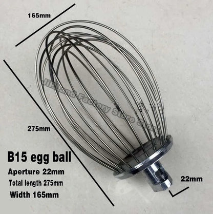B10 B15 B20 B25 Mixer to beat egg balls 304 stainless steel wire whip stirrer accessories Blender milkshake noodle machine parts