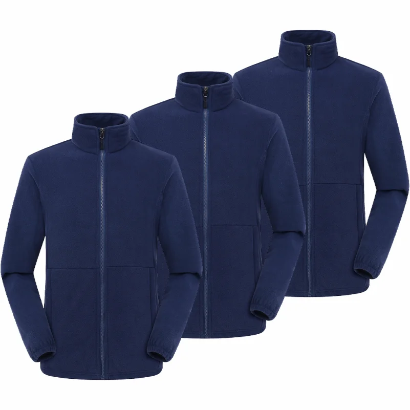 3-piece Winter Fleece Hiking Jacket For Men And Women Suitable For Outdoor Mountaineering Hiking And Camping Custom Printed Logo