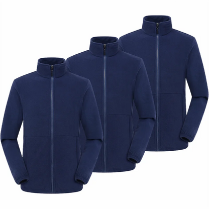 3-piece Winter Fleece Hiking Jacket For Men And Women Suitable For Outdoor Mountaineering Hiking And Camping Custom Printed Logo