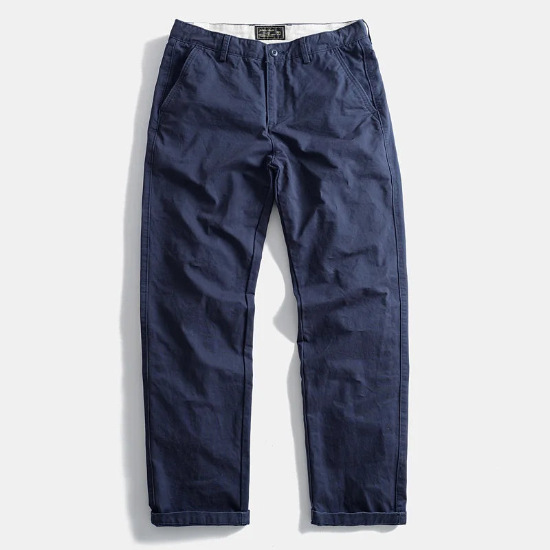 Heavyweight Thick Japanese Retro Pure Cotton Work Trousers Autumn Winter Men's Loose Casual Outdoor Straight Leg Pants Large ...