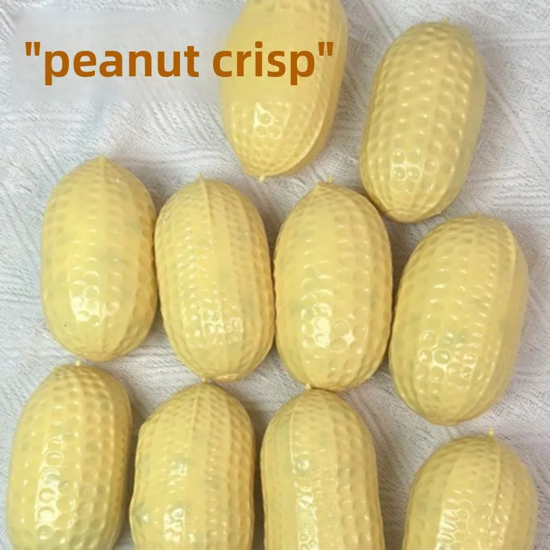 Realistic Peanut Shaped Squeeze Ball, Soft TPR Stress Relief Squishy Fidget Toy