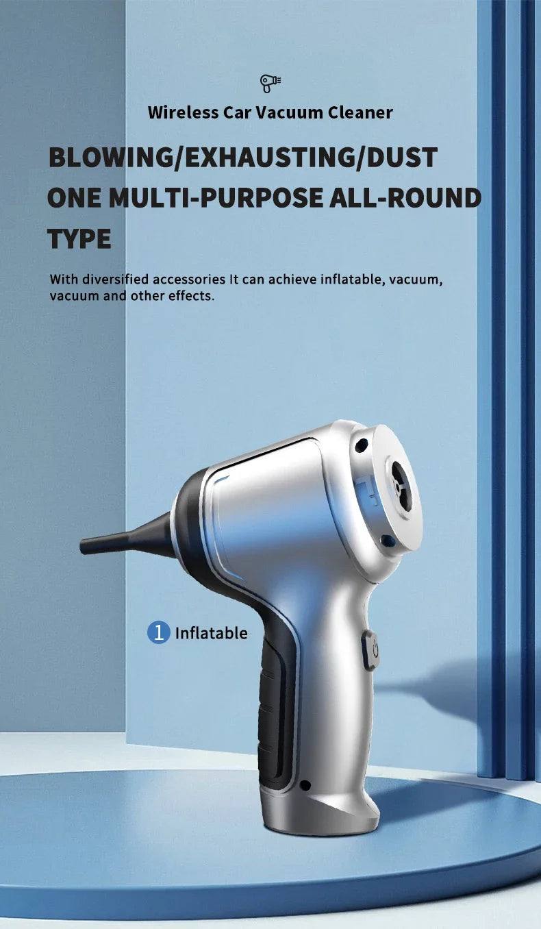 SZUK Car Vacuum CIeaner 95000Pa Wireless Handheld Cleaning Machine Powerful Mini Portable Blower Vacuum Cleaner for Car and Home