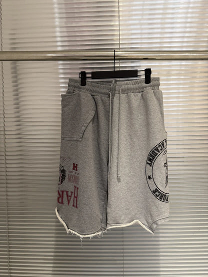 2026ss Vintage Protocol Shorts High Street Hip Hop Men Woman Casual Short Pants Streetwear