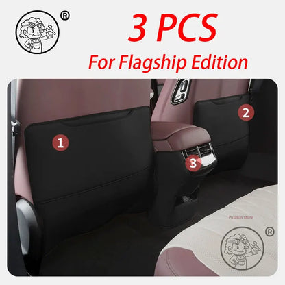 For BYD Seal 7 DMI SEAL 07 DMI 2025 2026 Car Seat Back Anti Kick Pad Interior Anti Dirty Leather Protector pad Car Accessories