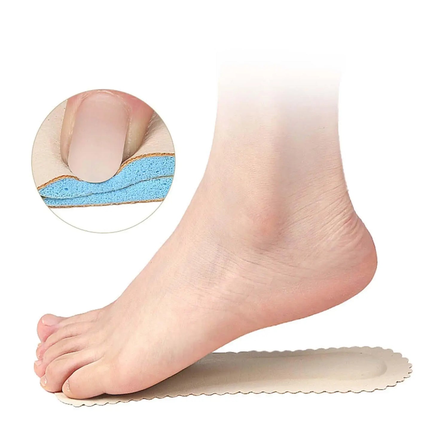 2 Pairs High Heel Insoles, Sweat Absorbent Self Adhesive Comfortable Anti Slip Soft Women Cushions Inserts Heel Sandals Inserts