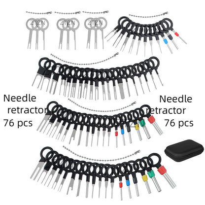 Car Terminal Removal Tool Kit - Wiring Harness Connector Pin Extractor Set with Storage Case for Automotive Electrical Repair