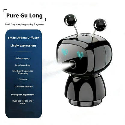 Smart Car Aromatherapy Robot Car Perfume Vehicle Air Purification Humidifier Fully Automatic Car Fragrance Sprayer