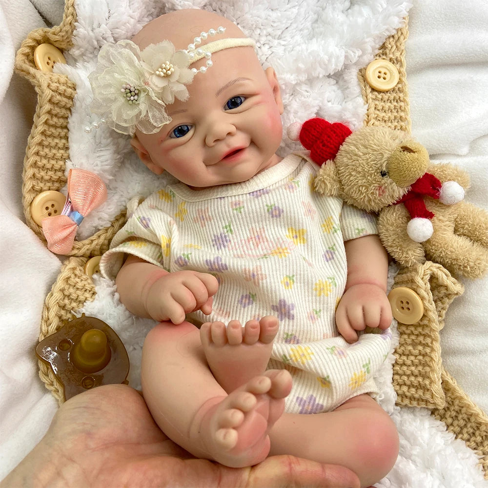 Full Body Silicone Reborn Baby Weighted Realistic Newborn Girl/Boy Hand Painted Art Doll Anatomically Correct Washable Baby Gift