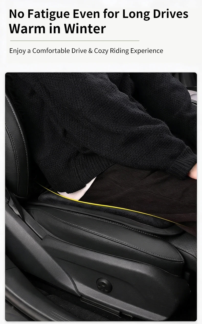 Car Seat Cushion For Ford Ranger T9 T7 T1 Raptor Warm Flannel Thick Plush Universal Rear Seat Backrest Protector Cover