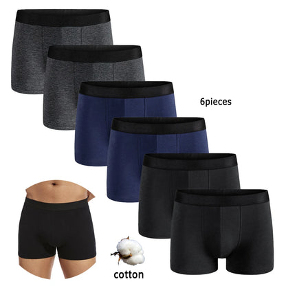 6pcs Pack Cotton Boxer Men Underwear Male Brand Panties And Underpants For Homme Luxury Set Shorts Box Slips Brand Briefs