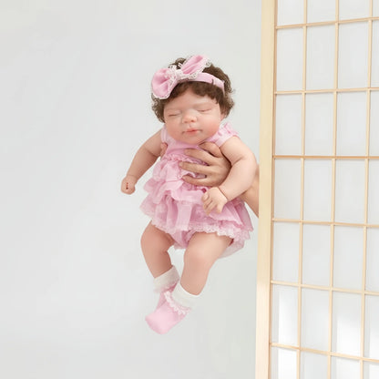 OtardDolls 13Inch Open Mouth Pascale Reborn Doll Full Body Soft Silicone Toy Painted Doll Toys reborn de silicone real cuerpo