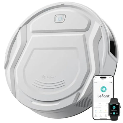 Robot Vacuum Cleaner, 120 Mins Runtime, Compact Design, Low Noise, Powerful Suction, Wi-Fi/App/Voice Control, Self-Charging, Sc