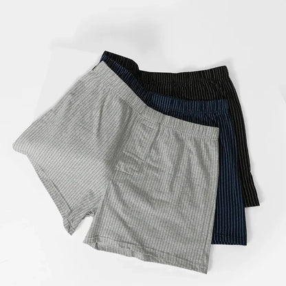 3pcThree pairs of loose cotton men's underwear, breathable home shorts, briefs, comfortable and loose home pajama pants, and Arr