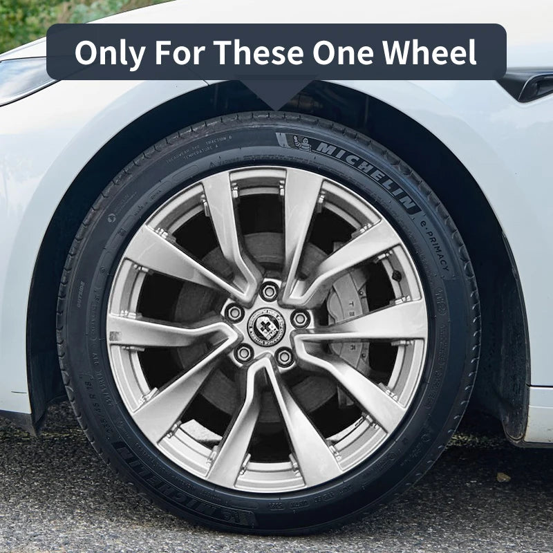 TSLLUG 4PCS 19-Inch Hub Cap for Tesla Model 3 Highland 2024-2026 32nd Style Automobile Hubcap Full Rim Cover Accessories