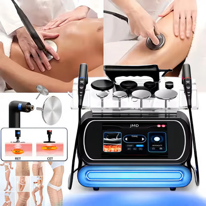 3 in 1 448kHz Capacitive Resistive Therapy Machine RET CET Diathermy Body Sliming Pain Relief 448KHz Tecar Therapy Machine