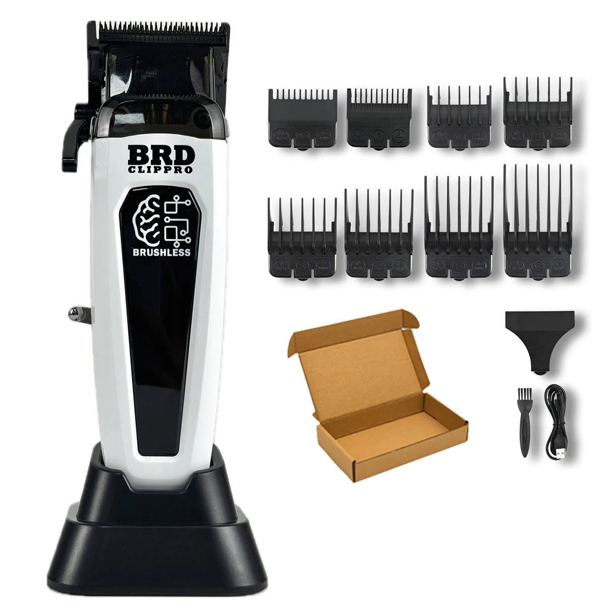 BRDCLIP 7500RPM Brushless Motor Professional Hair Clipper Barber Hair Cutting Machine Kit Salon Hair Trimmer for Men 106 078