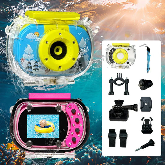 Kids Camera - Waterproof Underwater Camera for Kids,Birthday Gifts for Boys Age 4+,Children Digital Action Camera,Pool Toys