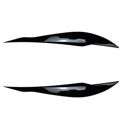 2pcs Car Headlight Eye Lid Covers ABS Carbon Headlight Lamp Eyebrows Trim Stickers for BMW 3 Series F30 F31 318i 320i 2012-2018