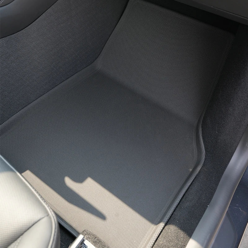 For Tesla 2021-24Model Y XPE Floor Mat Black Pad Foot Pad Tesla Liner Fully Surrounded Floor Mats Used for Right-hand drive car