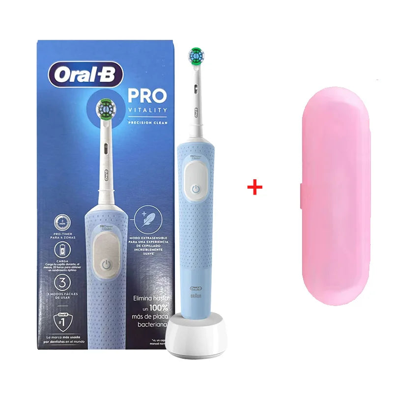 Oral B Electric Toothbrush D103 3D Action Daily Clean Teeth 3 Modes Visible Pressure Sensor Gum Cares Waterproof Rechargeabl