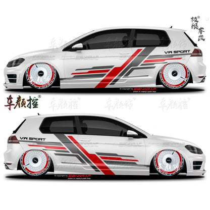 Car stickers For Volkswagen Golf8 MK5 MK6 MK7 GTI POLO customized exterior design sporty fashionable decals Vinyl  Accessories