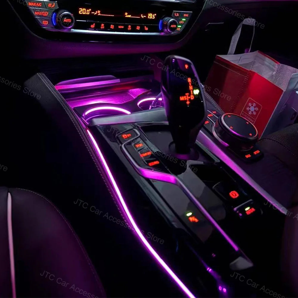 11 Colour Center Console Ambient Light Saddle light  for BMW 5 6 Series X3 X4 iX3, G30 G31 G32 G01 G02 G08 Ambient Light Upgrade