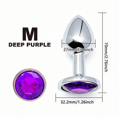 Metal Anal Plug Set 5 Size Butt Plug Sex Toy for Couples Adult Game Masturbator Anus Stimulation Toys for Women And Men