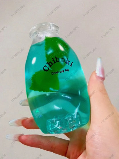 Marble Soda Bottle Fidget Toy Bottle Stress Ball Squishy Toy ASMR Sensory ADHD Autism Anti Stress Relief for Kids & Adult Gifts