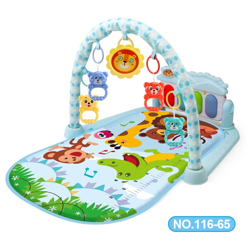 Multifunctional Baby Activity Gym Play Mat Musical Rack Kid Infant Fitness Frame Educational Crawling Carpet Toy Children Gift
