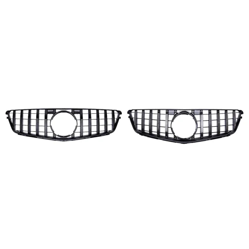 Front Bumper Grille For Mercedes Benz C W204 Sport Racing Grill AMG GT 2007 2008 2009 2010 2011 2012 2013 2014 Facelift
