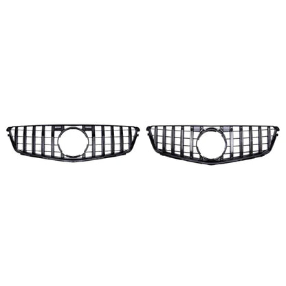 Front Bumper Grille For Mercedes Benz C W204 Sport Racing Grill AMG GT 2007 2008 2009 2010 2011 2012 2013 2014 Facelift