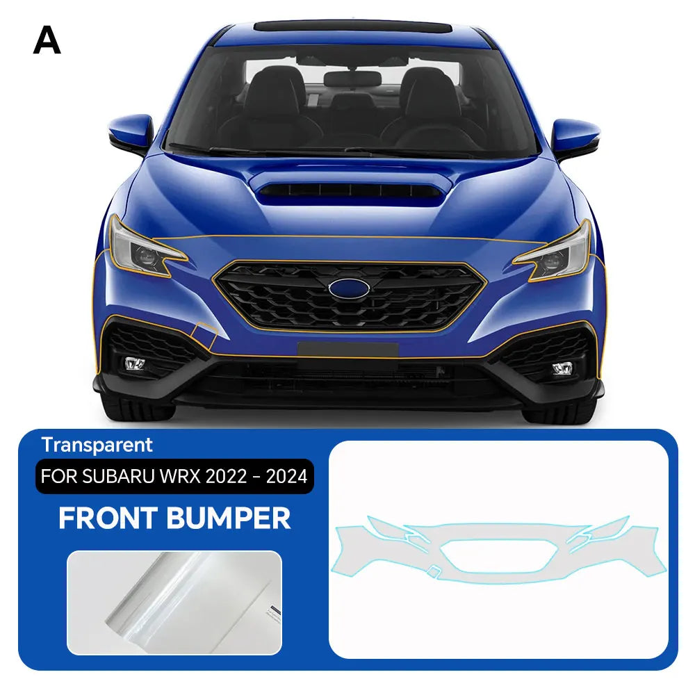 9Mil For Subaru WRX 2022-2024 PPF TPU Pre-cut Paint Protection Film Anti-Scratch Invisible Clear Resistant Car Wrap Film