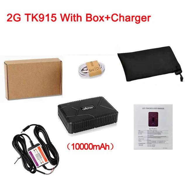 10000mAh 2G 4G TKSTAR Tracker GPS Locator Magnet Waterproof IP65 GPS Car Tracker Long Standbt time LIFETIME FREE APP  PK TK905