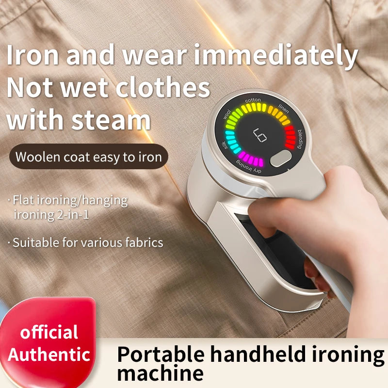 2-in-1 Portable Handheld Steam Iron Garment Steamer Mini Travel Ironing Machine Automatic Clothing Steam Generator for Home Dorm