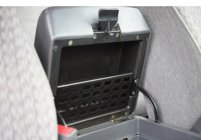 For 87-04 Nissan Safari Y60, storage grille compartment at the bottom of the armrest lid. For Nissan Patrol Y60 accessories.
