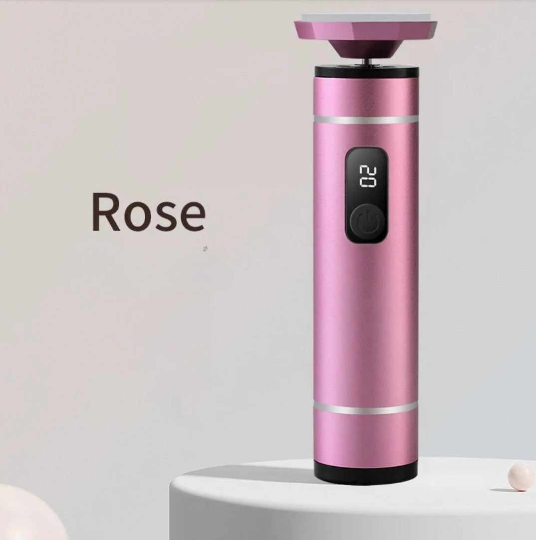Aluminum Alloy Electric Foot Grinder For Feet - Dual Power Type-C/Battery, Callus & Dead Skin Remover Pedicure Tool