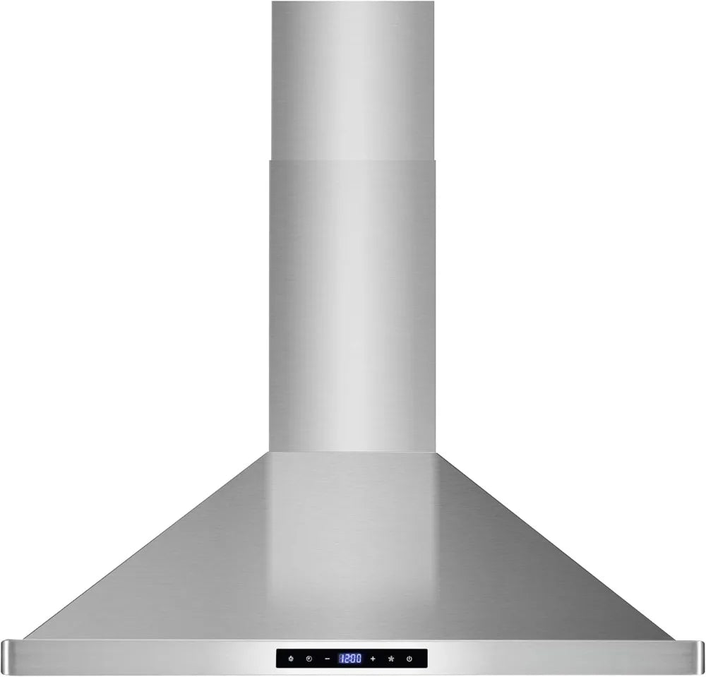 30 in. 380 CFM Ducted Wall Mount Range Hood, Touch Controls, LED Lights