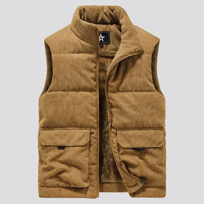 New Winter Fashion Wool Vest Male Cotton-Padded Vests Coats Men's Sleeveless Vest Jackets Warm Waistcoats Clothing Plus Size 6XL