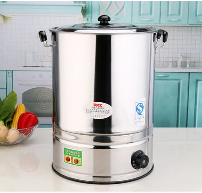 Commercial Stainless Steel Electric Water Boiler - Large, Auto-Boil, Insulated (Soup/Tea/Postpartum)