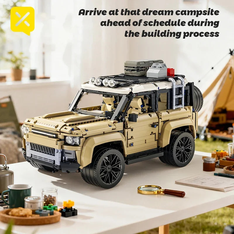 1:8 Multi-Model Building Blocks Car Off-Road/Racing/Truck Educational Bricks Parent-Child Interactive Toy Kid Adult Assemble Set