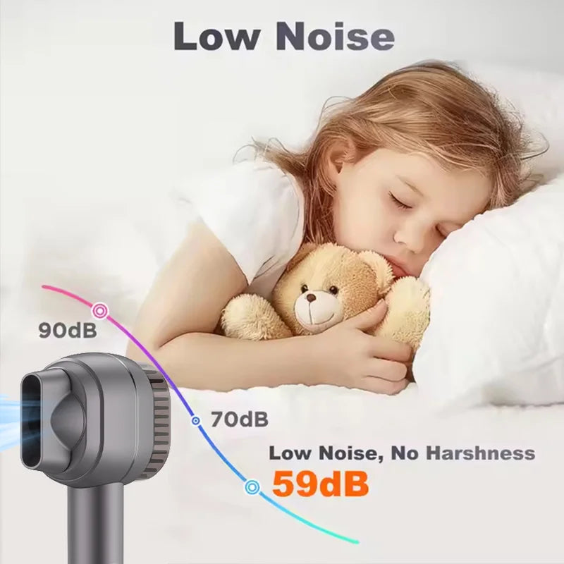 New Professinal Hair DryerNegative Ion Blow Dryer Leafless Hairdryer Salon Home Constant Temperature Hair Care