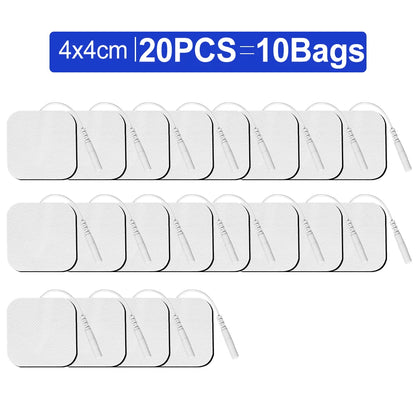 50/20/10pcs Electrode Pads Muscle Stimulator Acupuncture Massager Patches Tens Machine Conductive Gel Body Massage Pads