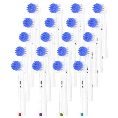 4/12/20 Count Extra Soft Replacement Brush Heads Compatible with Oral B Electric Toothbrush, Toothbrush Head for 1000/500/100