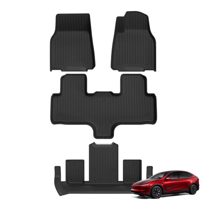Smabee Right Drive for Tesla Model YL 6seats RHD 2025 2026 Car Floor Mats Cargo Liner Trunk Pad TPE 3D Waterproof Accessories