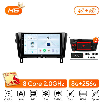 Ainavi Car Multimedia Player For Nissan X-Trail 3 T32 Qashqai J11 2 2014 2016 2018 2020 radio wireless Carplay Android Auto 2din