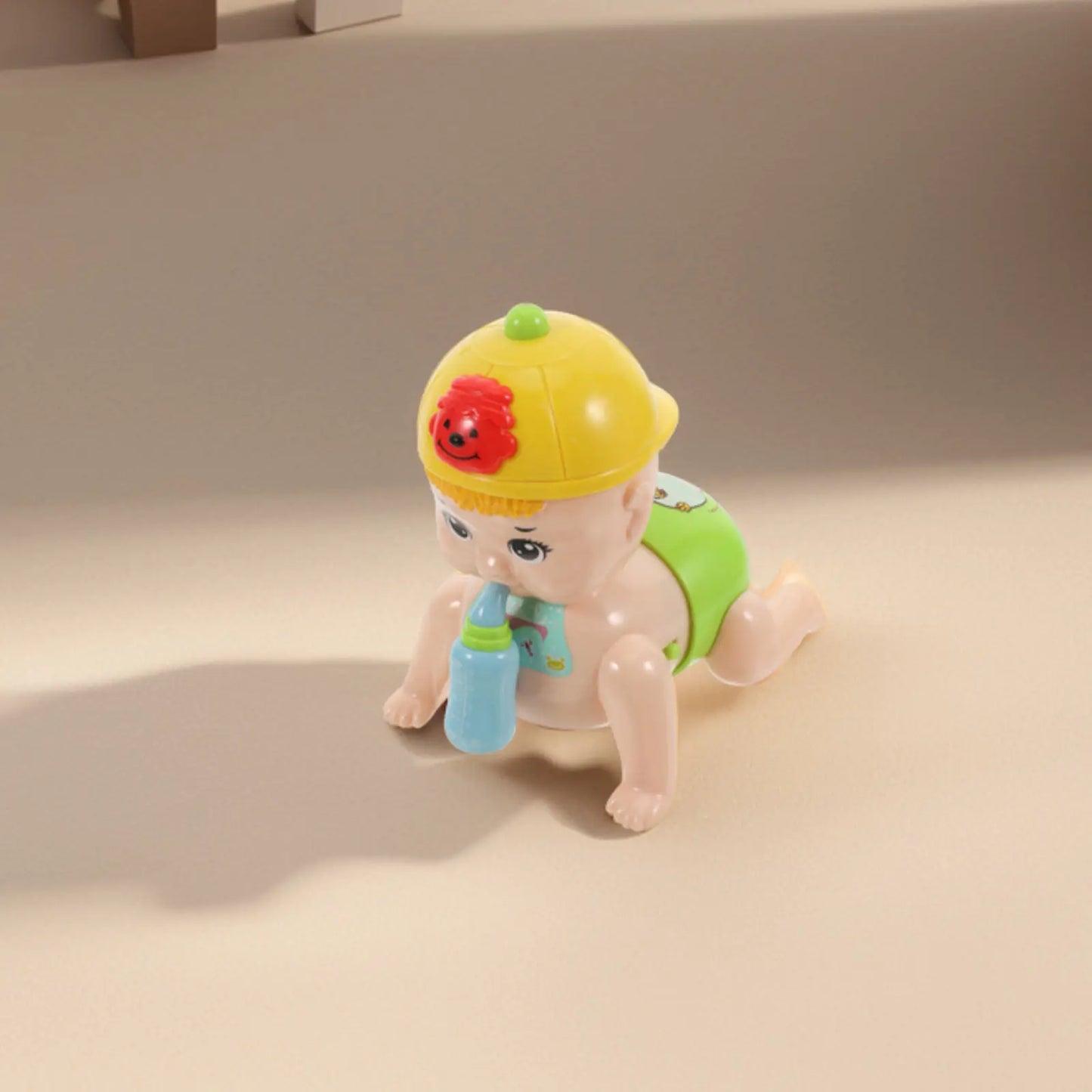 1Pcs Motorized Crawling Baby Learning Aid for Infants Toddlers Singing Talking Dad Mom Glowing Lights Colorful Visual