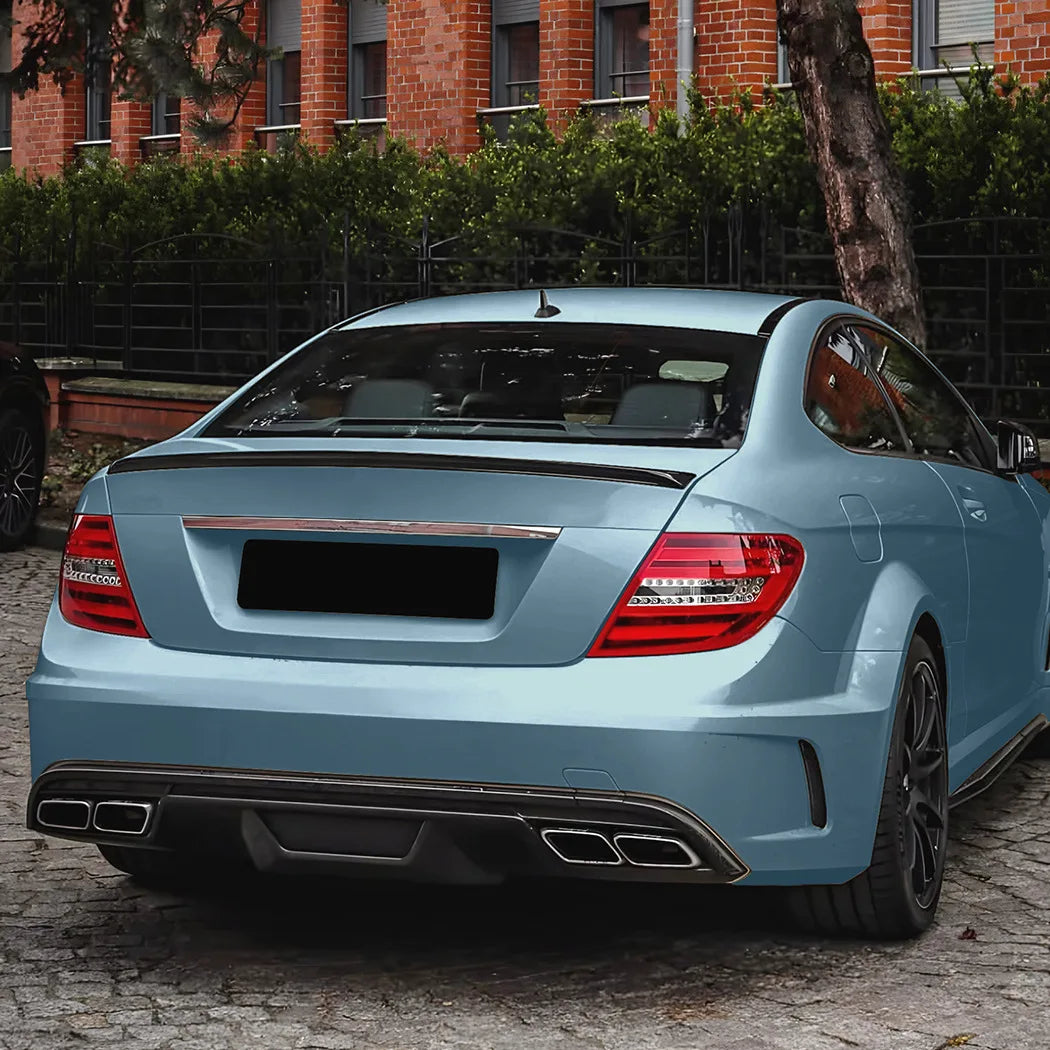 Rear Spoiler Wing for Mercedes Benz Coupe C204 For 2011-2014 AMG Car Trunk Tail Fin lid Guard splitter decoration Cover Tuning