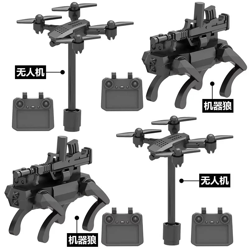 Military Building Block figures, Dragon Operation Red Wolf Special Agent Soldier Model, DIY Assembly Bricks Toy for Collection